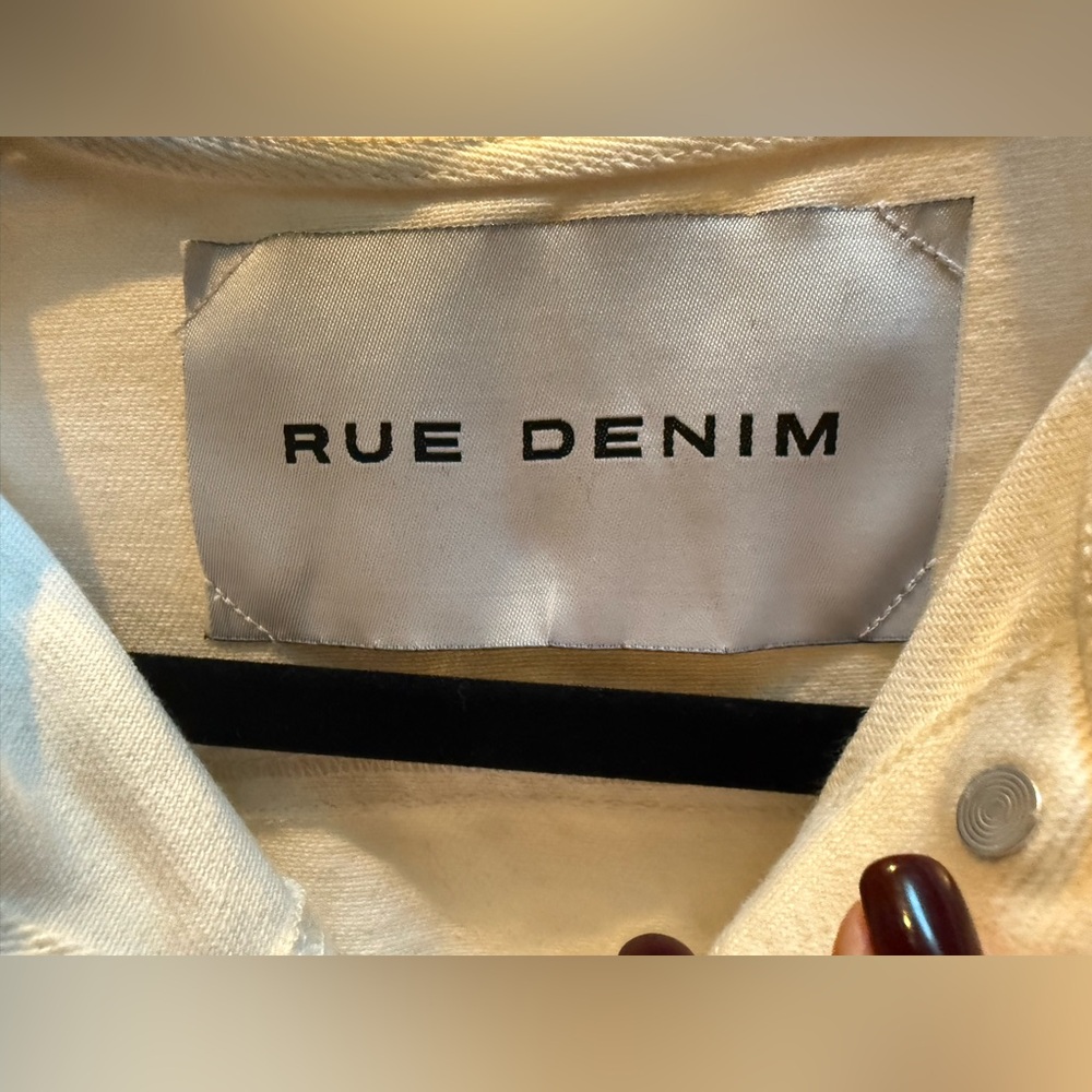 Rue De Seine Rhapsody Cream Embroidered Denim Vest. LIMITED EDITION. Size Medium - Picture 2 of 16